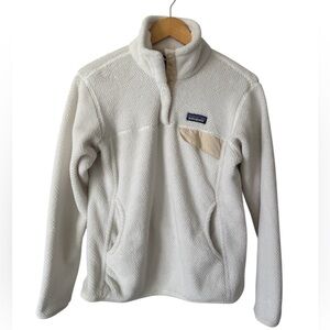 Patagonia Polartec Thermal Pro Snap T Fleece Pullover Cream Women’s M